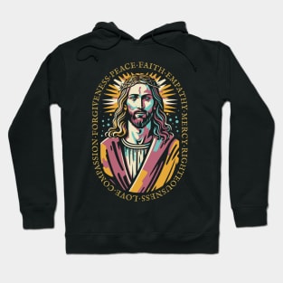 Jesus Christ Love Faith Christian Gift Idea Hoodie